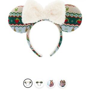 Minnie Mouse Holiday Ears Knitted Sweater